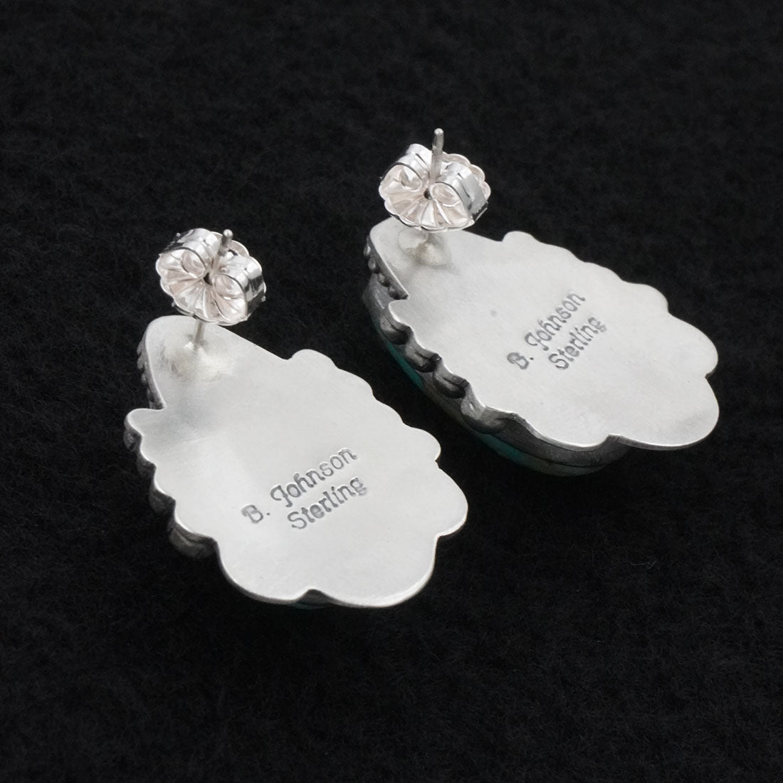 Bobby Johnson Turquoise & Sterling Silver Earrings