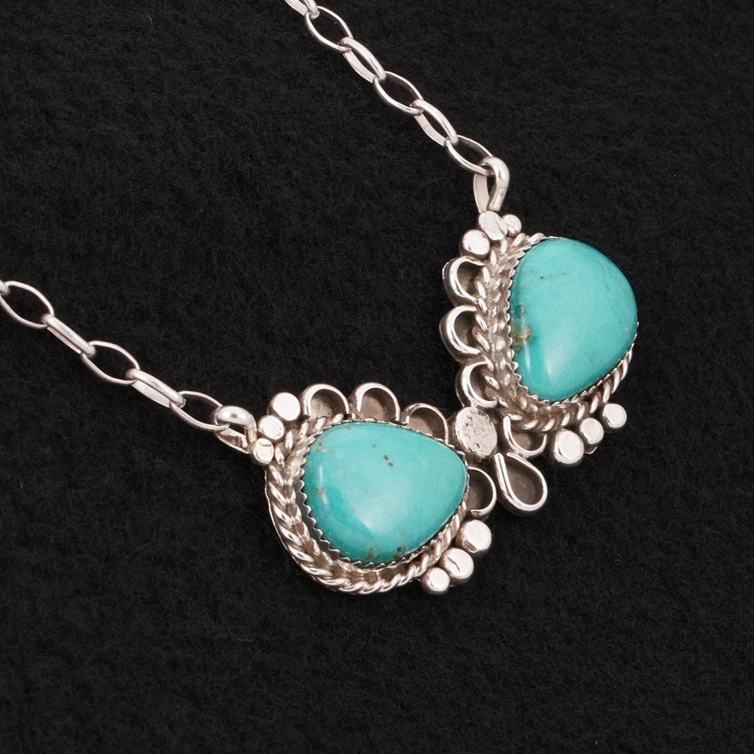 Phil Nez Turquoise & Sterling Silver Necklace