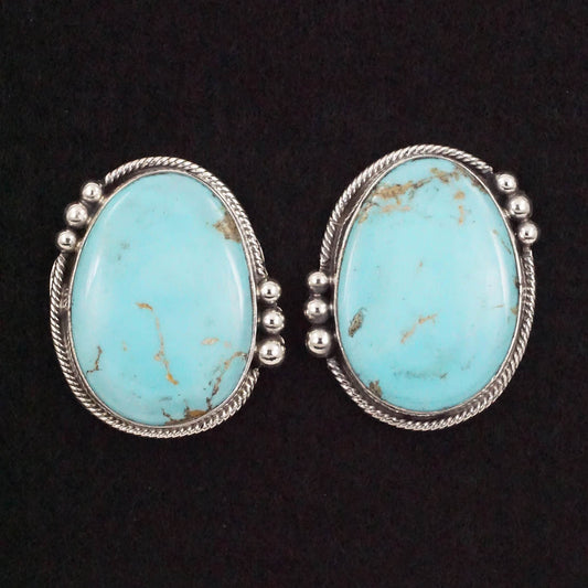 Betty Tom Turquoise & Sterling Silver Earrings