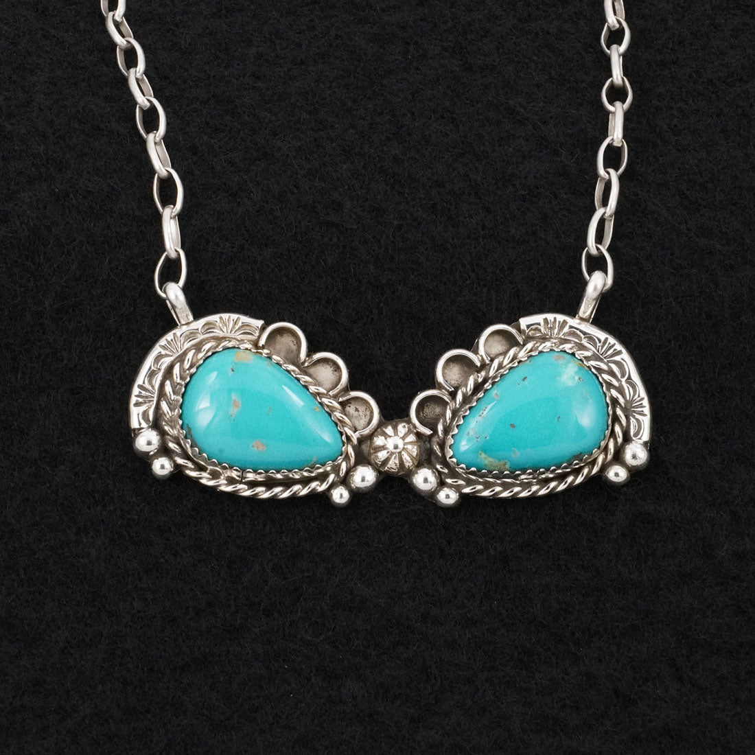Phil Nez Turquoise & Sterling Silver Necklace