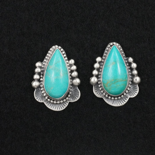 Bobby Johnson Turquoise & Sterling Silver Earrings