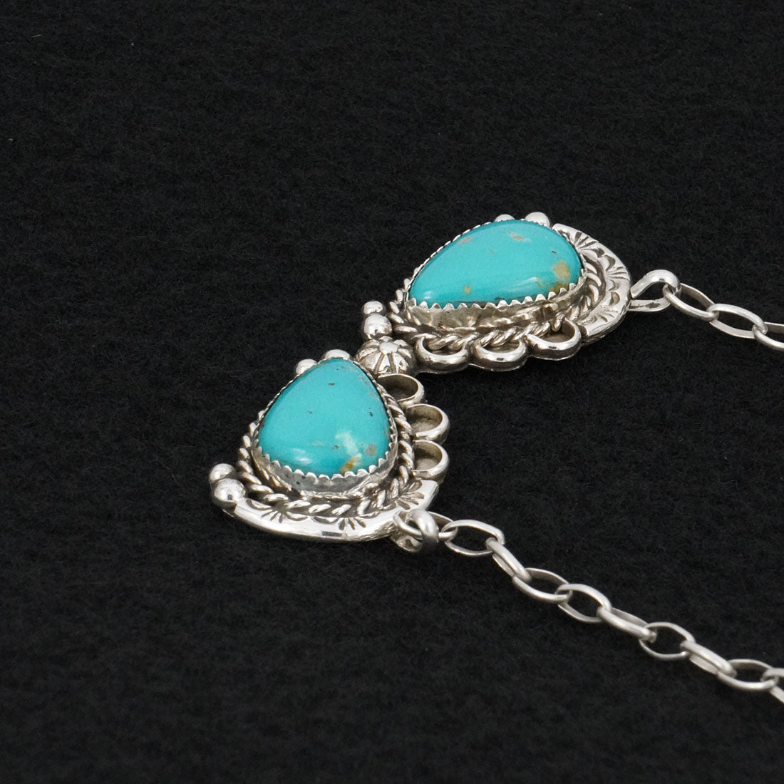 Phil Nez Turquoise & Sterling Silver Necklace