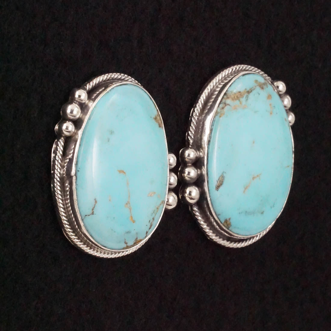 Betty Tom Turquoise & Sterling Silver Earrings