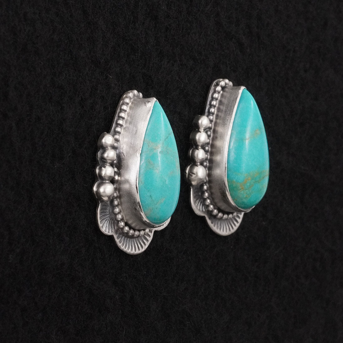 Bobby Johnson Turquoise & Sterling Silver Earrings