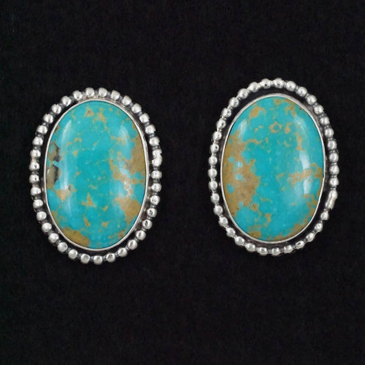 Betty Tom Turquoise & Sterling Silver Earrings