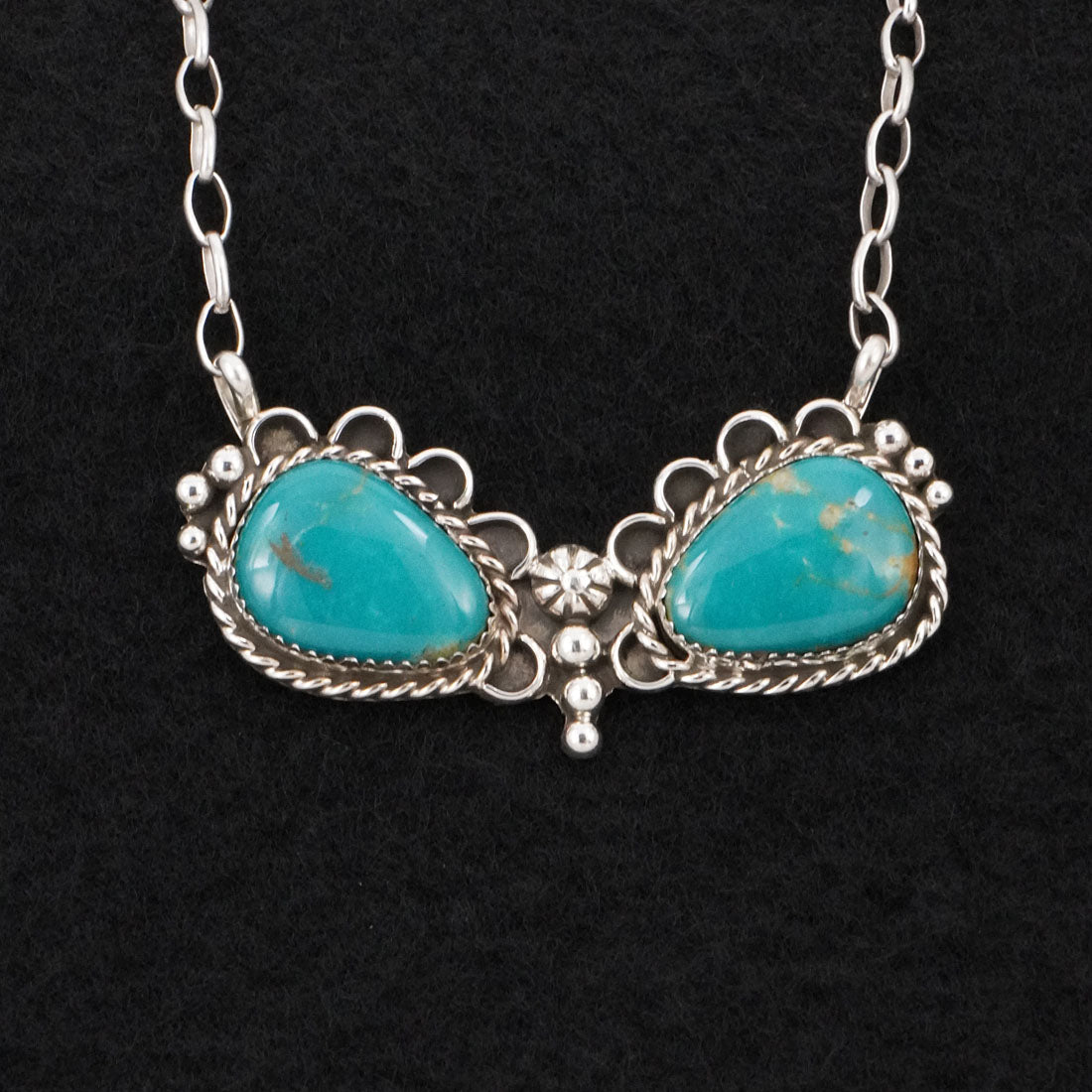 Phil Nez Turquoise & Sterling Silver Necklace