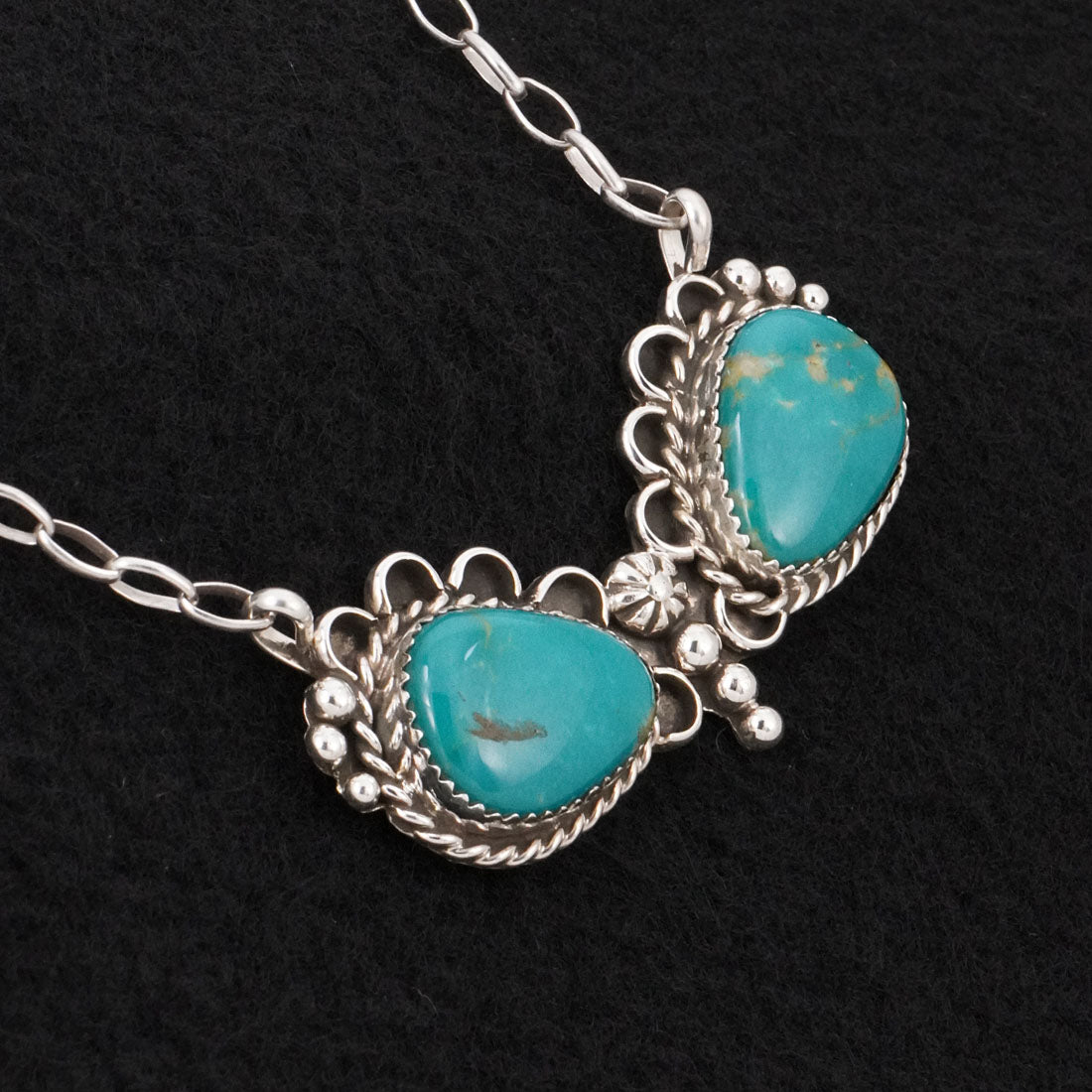 Phil Nez Turquoise & Sterling Silver Necklace