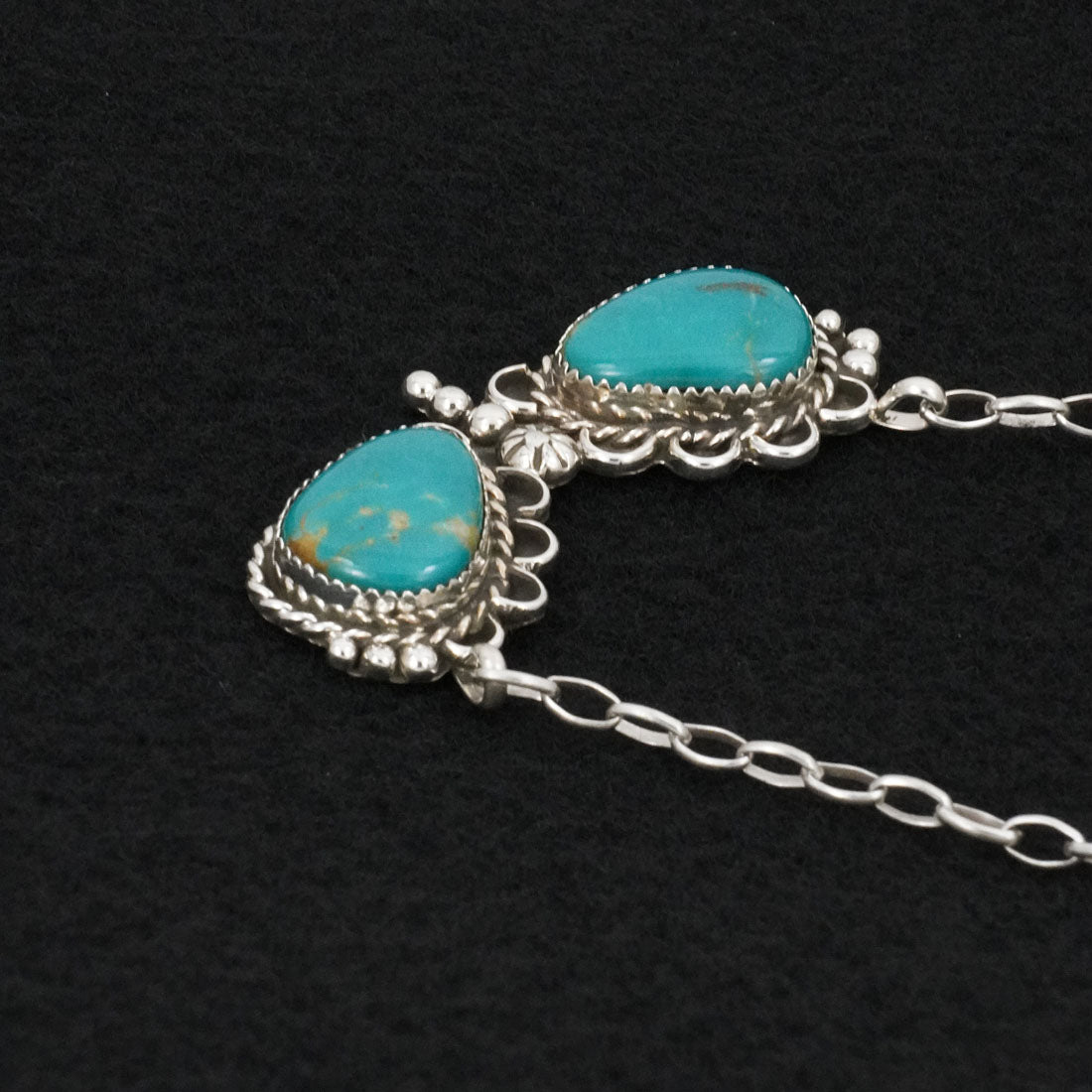 Phil Nez Turquoise & Sterling Silver Necklace