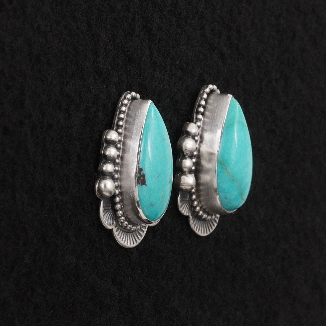 Bobby Johnson Turquoise & Sterling Silver Earrings