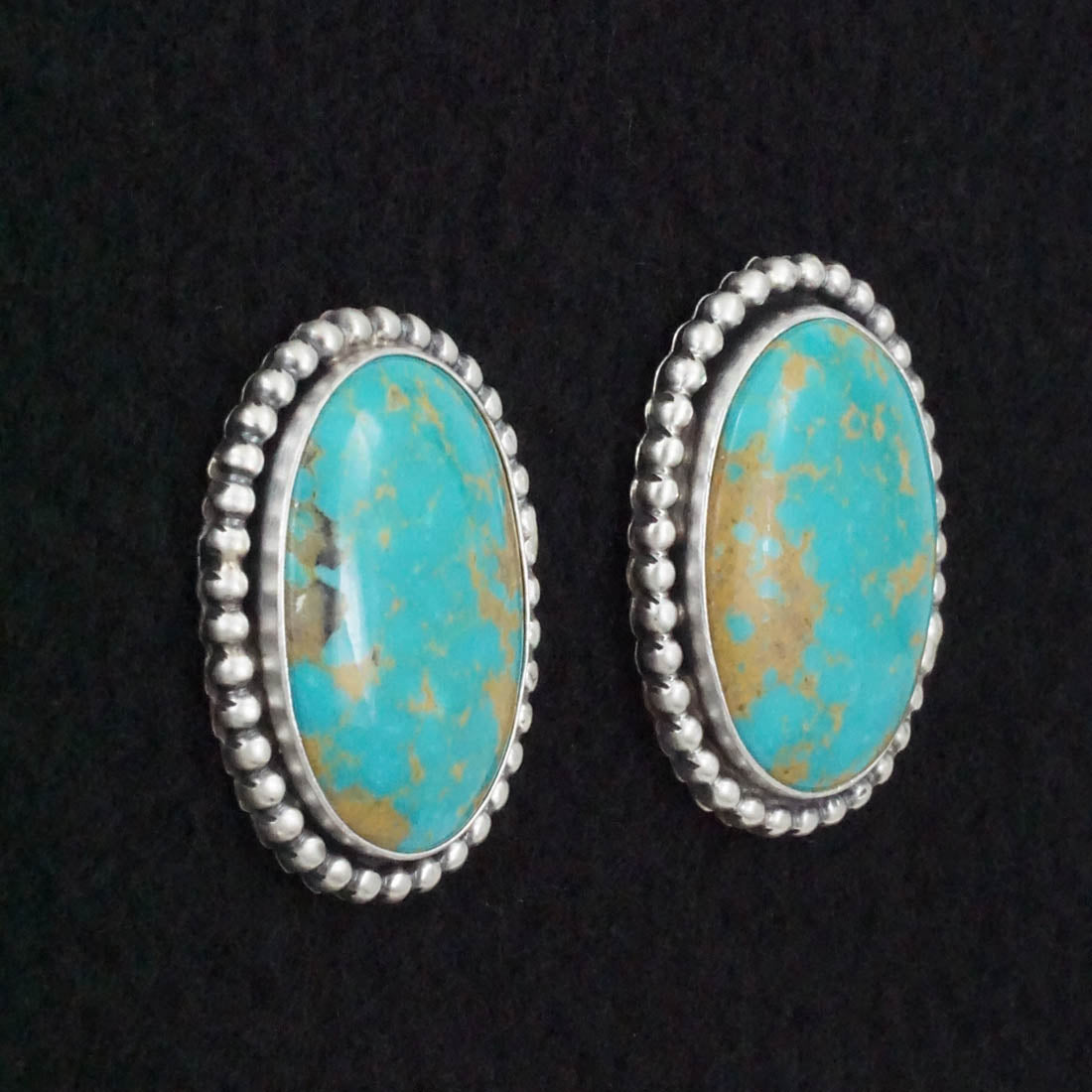 Betty Tom Turquoise & Sterling Silver Earrings