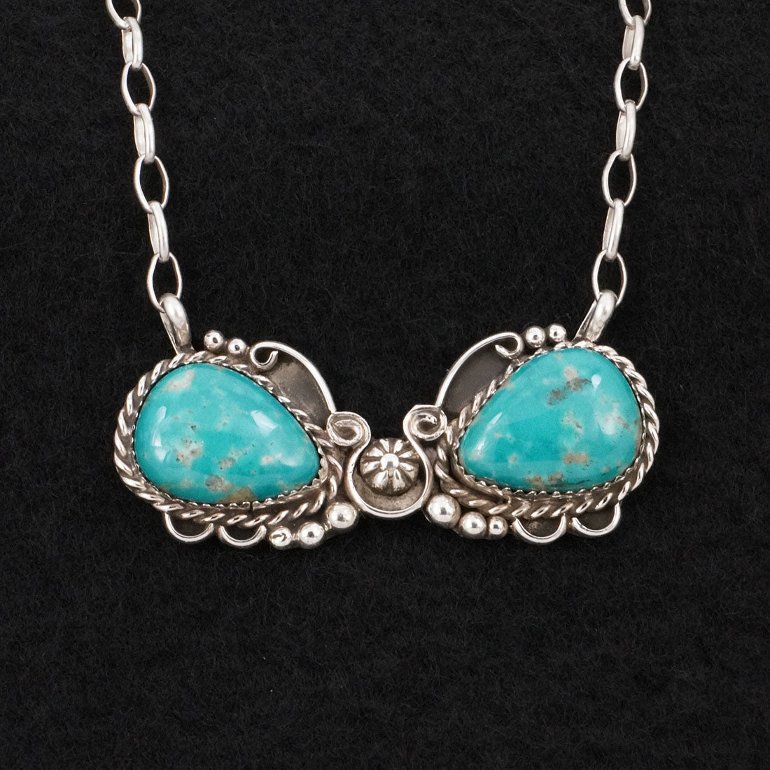 Phil Nez Turquoise & Sterling Silver Necklace