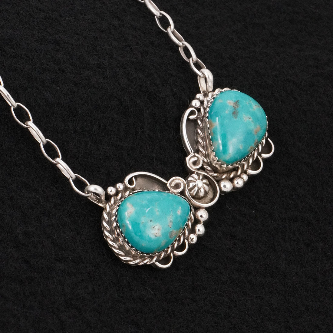 Phil Nez Turquoise & Sterling Silver Necklace