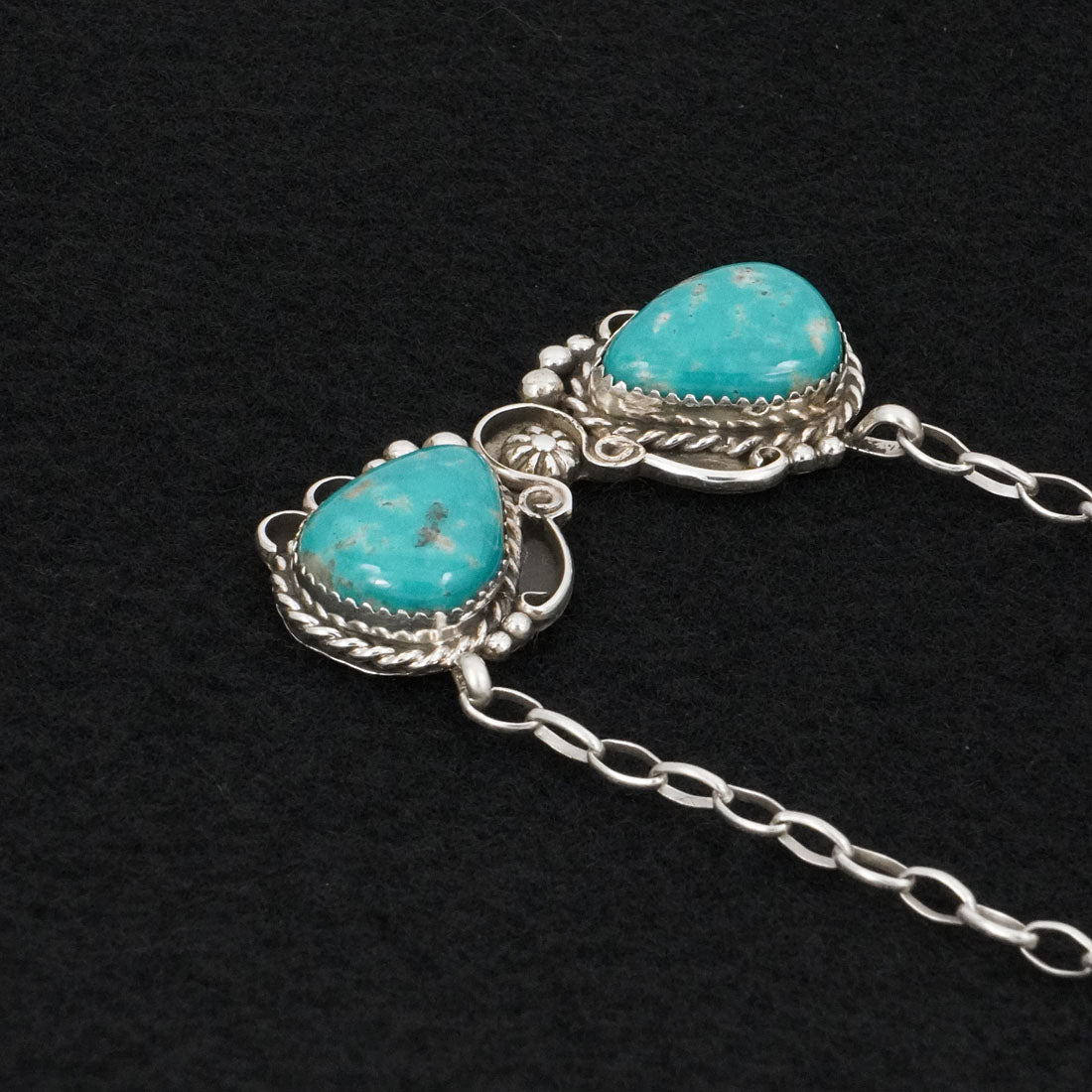 Phil Nez Turquoise & Sterling Silver Necklace
