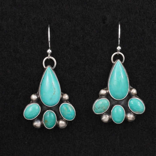 Kathleen Livingston Turquoise & Sterling Silver Earrings