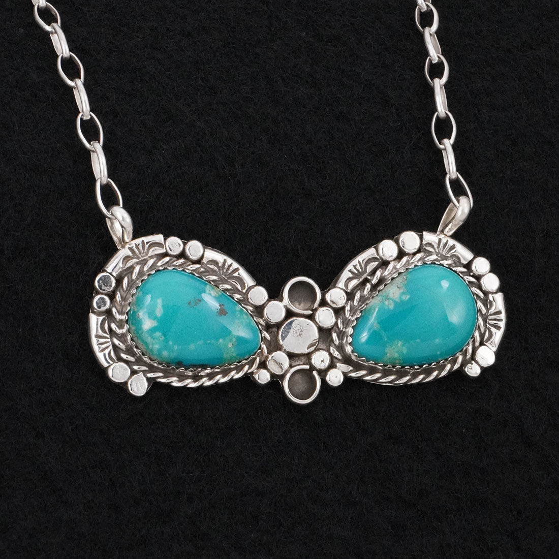 Phil Nez Turquoise & Sterling Silver Necklace