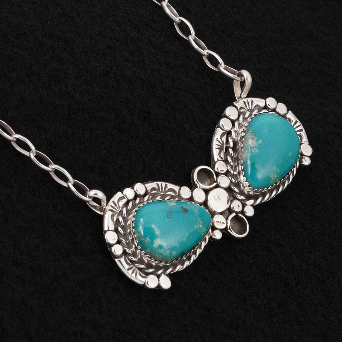 Phil Nez Turquoise & Sterling Silver Necklace