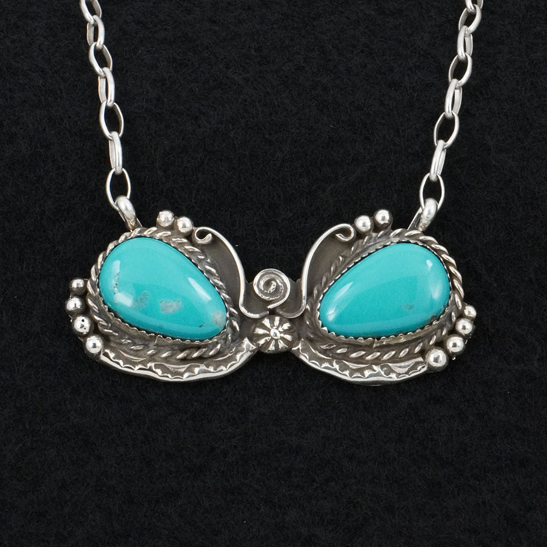 Phil Nez Turquoise & Sterling Silver Necklace