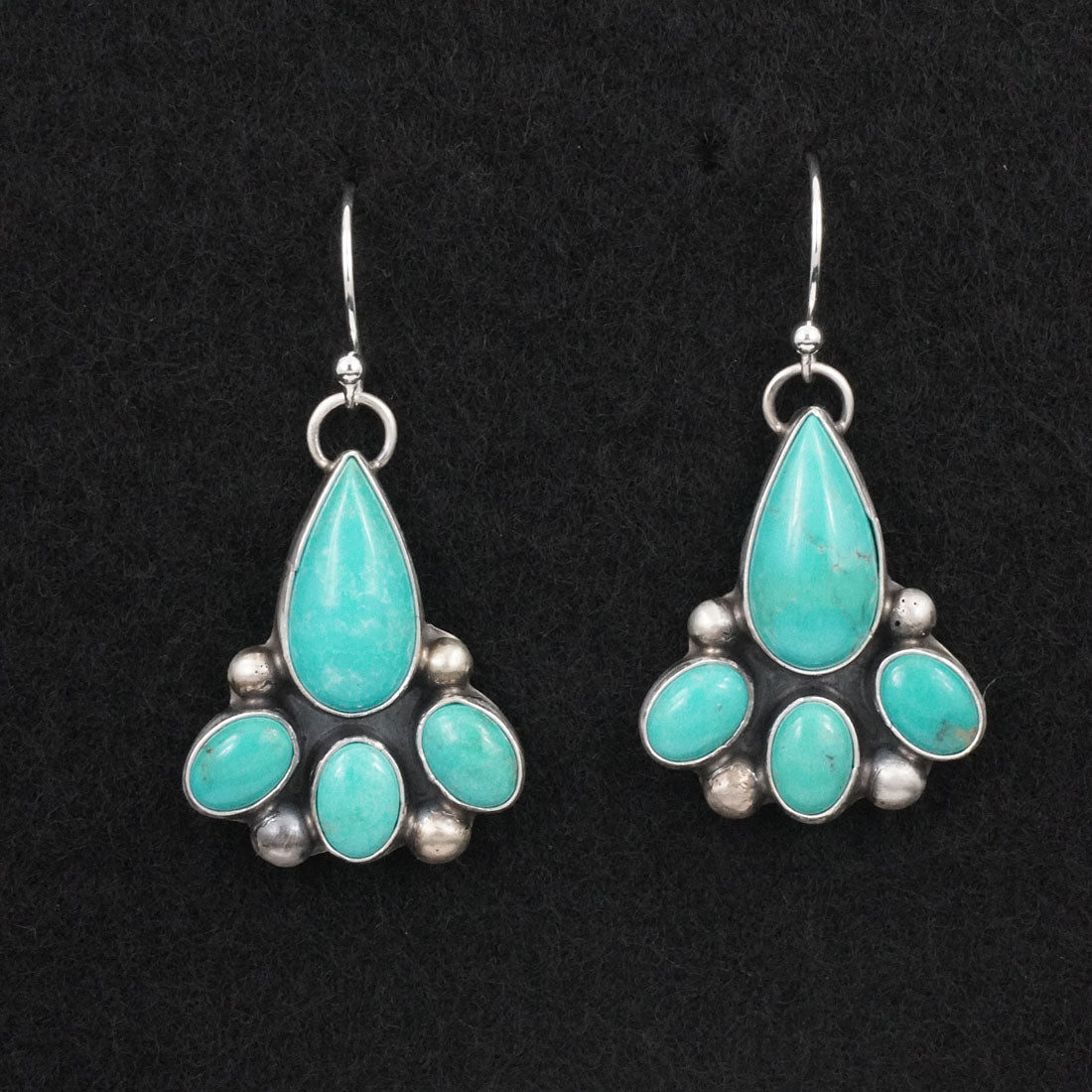 Kathleen Livingston Turquoise & Sterling Silver Earrings