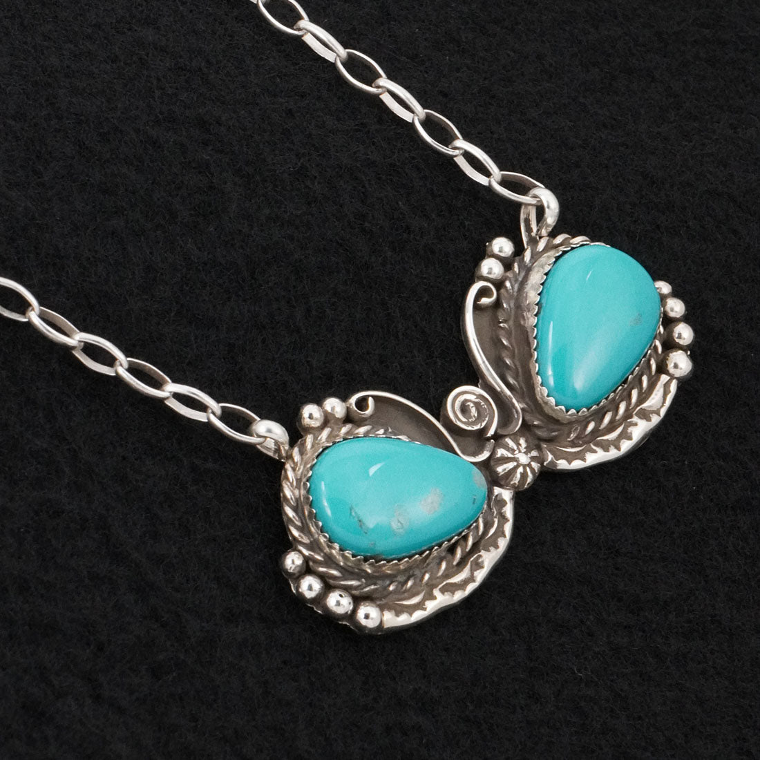 Phil Nez Turquoise & Sterling Silver Necklace