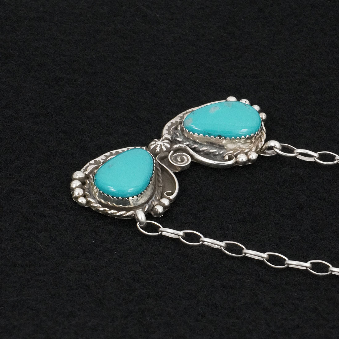 Phil Nez Turquoise & Sterling Silver Necklace