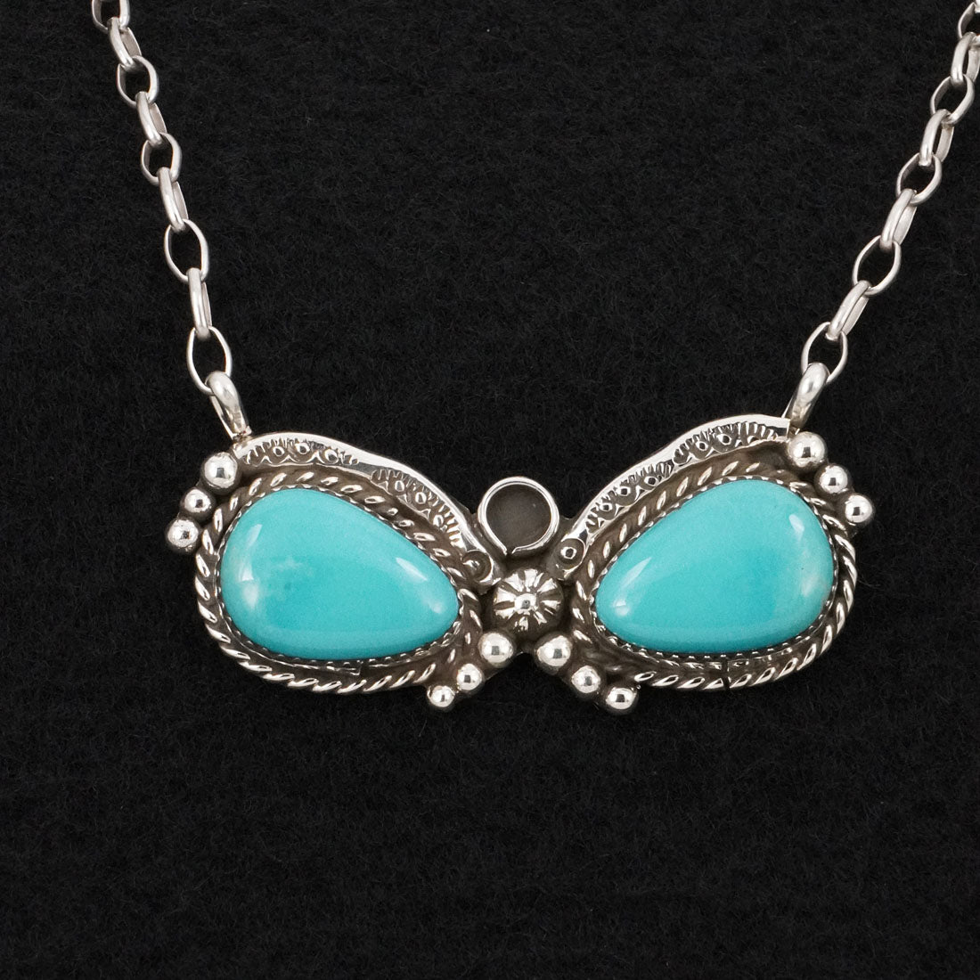 Phil Nez Turquoise & Sterling Silver Necklace
