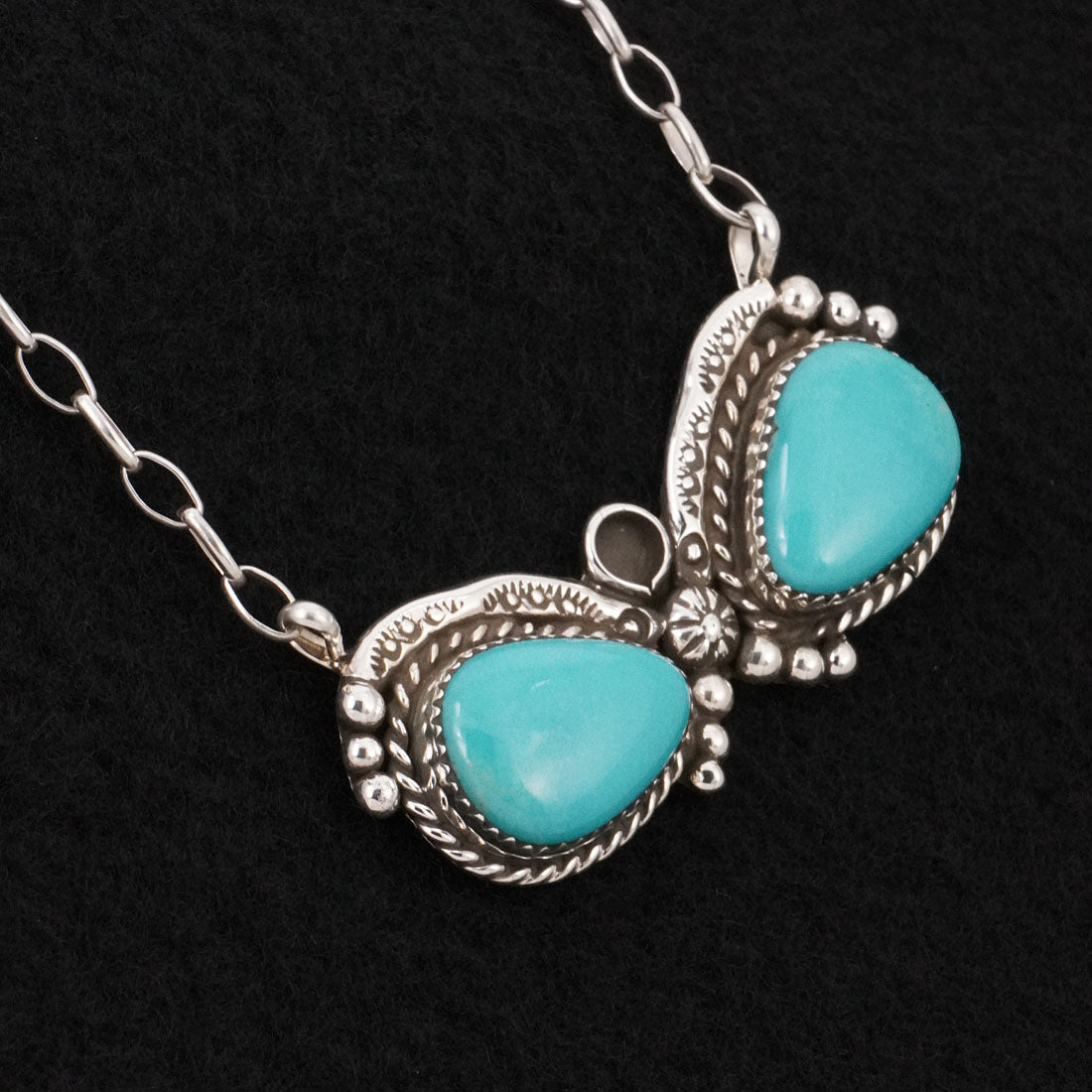 Phil Nez Turquoise & Sterling Silver Necklace
