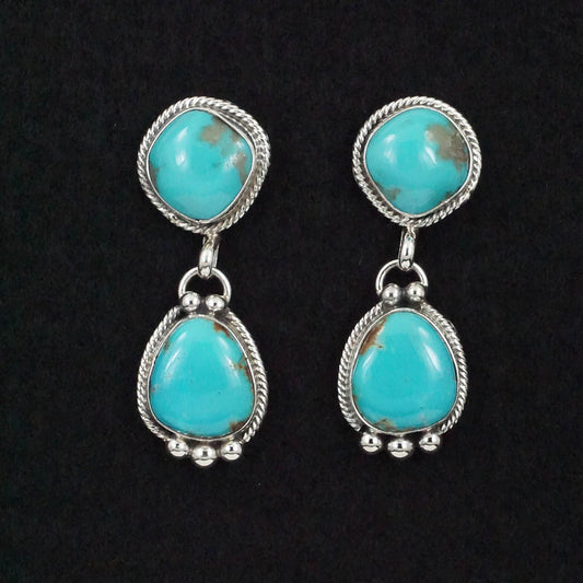 Betty Tom Turquoise & Sterling Silver Earrings