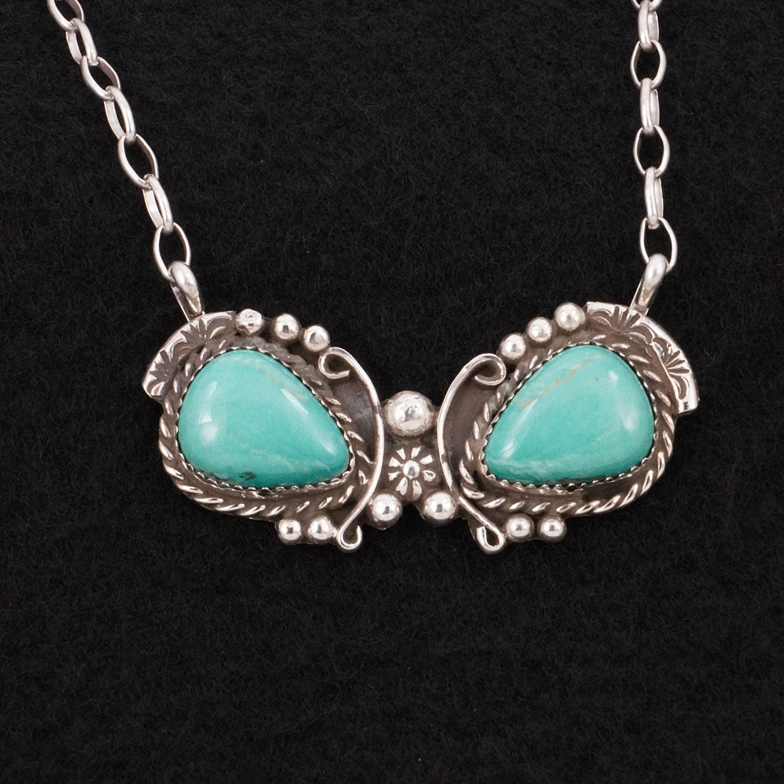 Phil Nez Turquoise & Sterling Silver Necklace