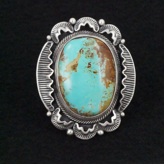 Randy Boyd Turquoise & Sterling Silver Ring Size 6.75