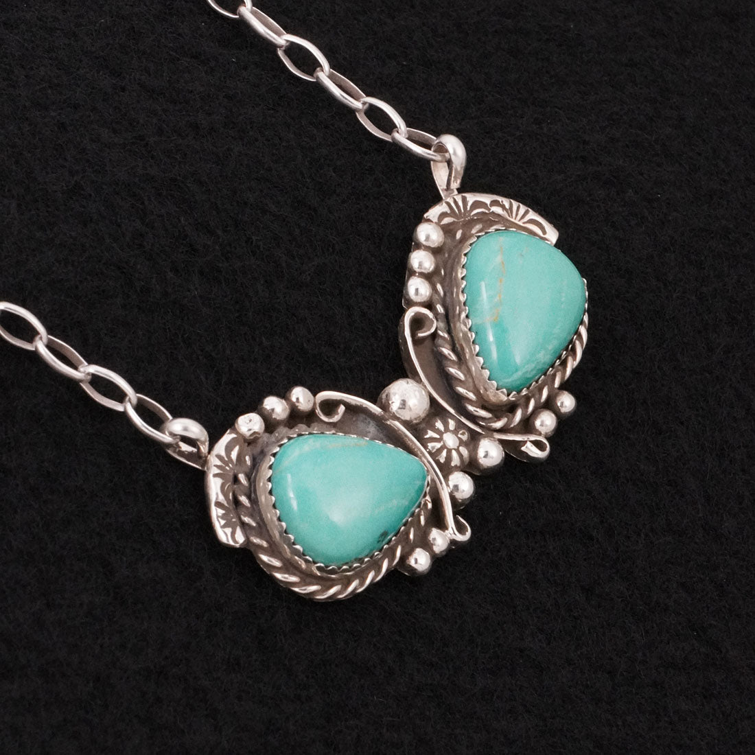 Phil Nez Turquoise & Sterling Silver Necklace