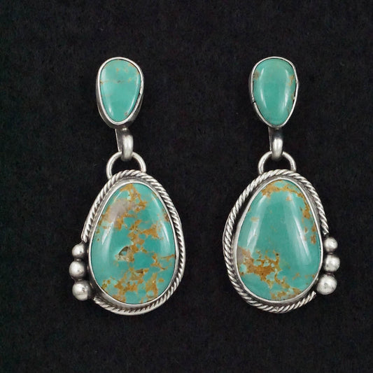 Betty Tom Turquoise & Sterling Silver Earrings