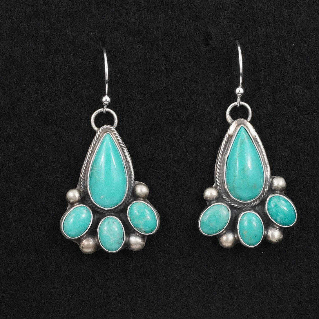 Kathleen Livingston Turquoise & Sterling Silver Earrings