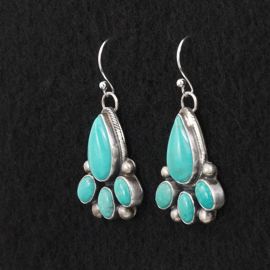 Kathleen Livingston Turquoise & Sterling Silver Earrings