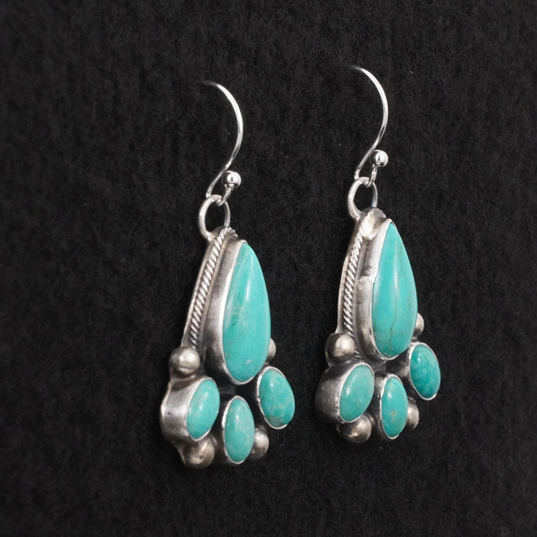 Kathleen Livingston Turquoise & Sterling Silver Earrings