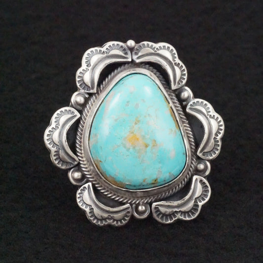 Randy Boyd Turquoise & Sterling Silver Ring Size 8.5