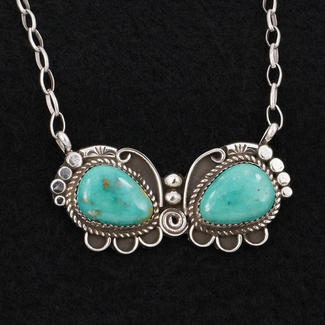 Phil Nez Turquoise & Sterling Silver Necklace