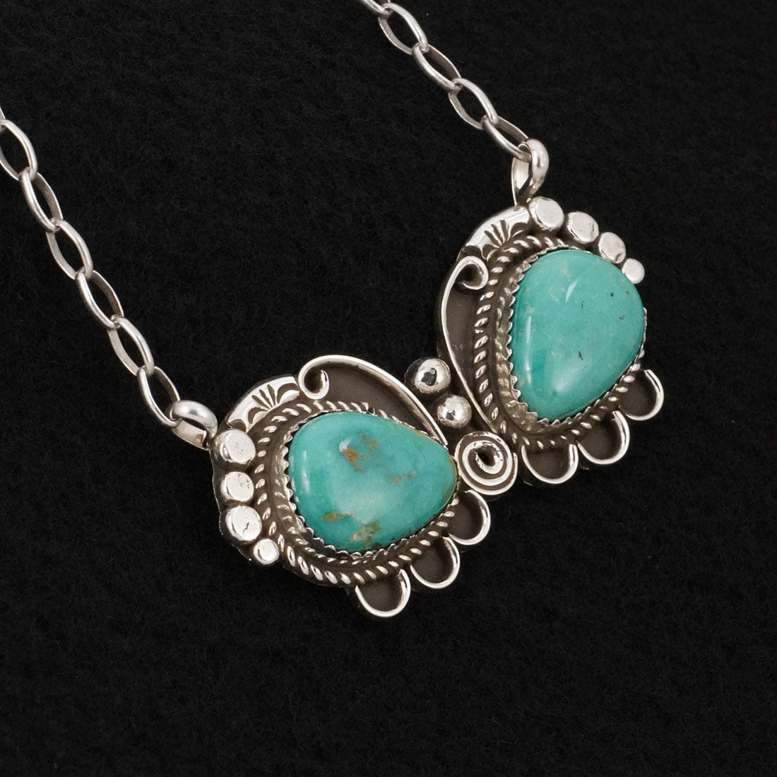 Phil Nez Turquoise & Sterling Silver Necklace