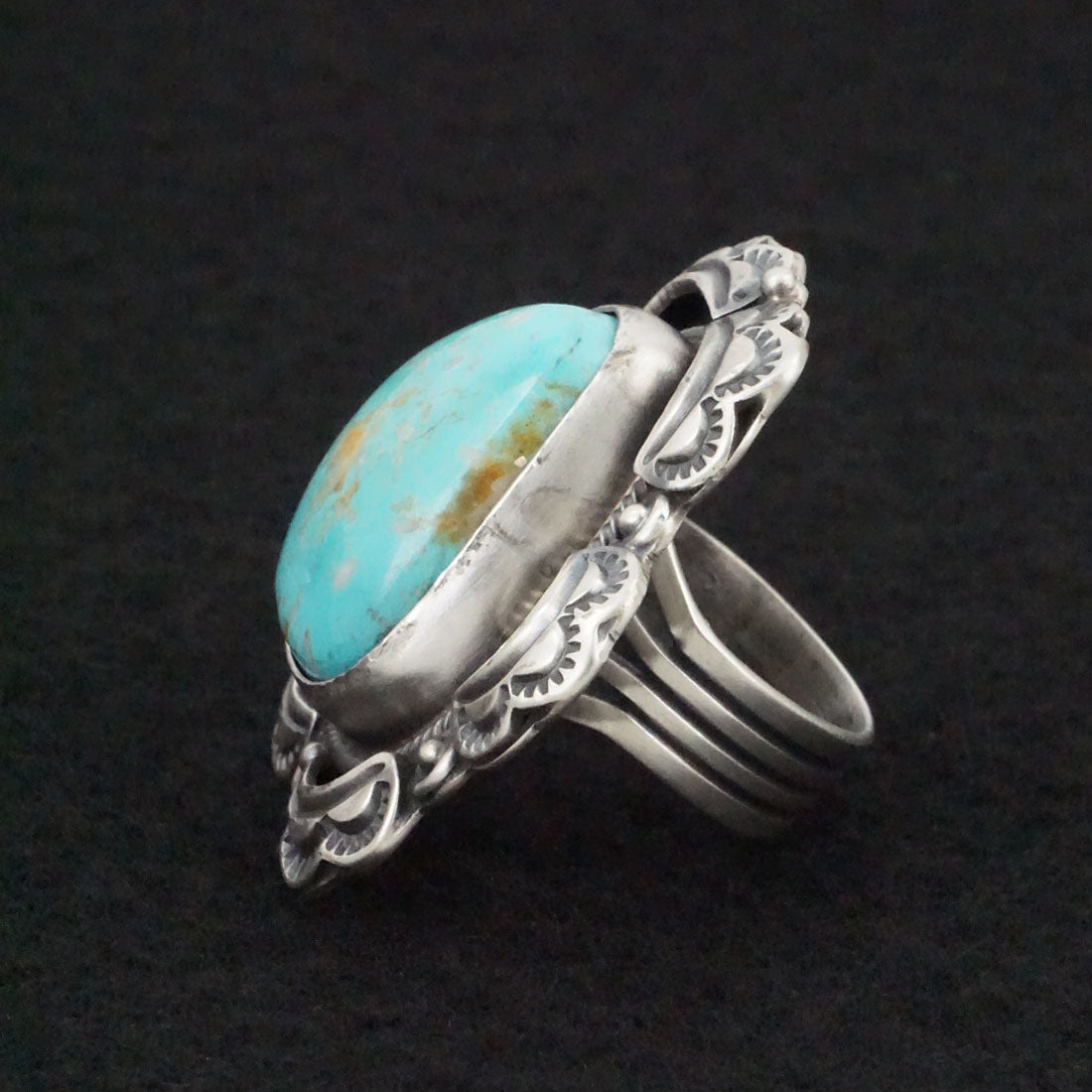 Randy Boyd Turquoise & Sterling Silver Ring Size 8.5