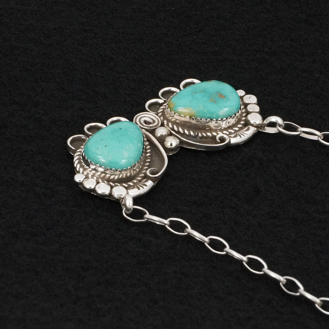 Phil Nez Turquoise & Sterling Silver Necklace