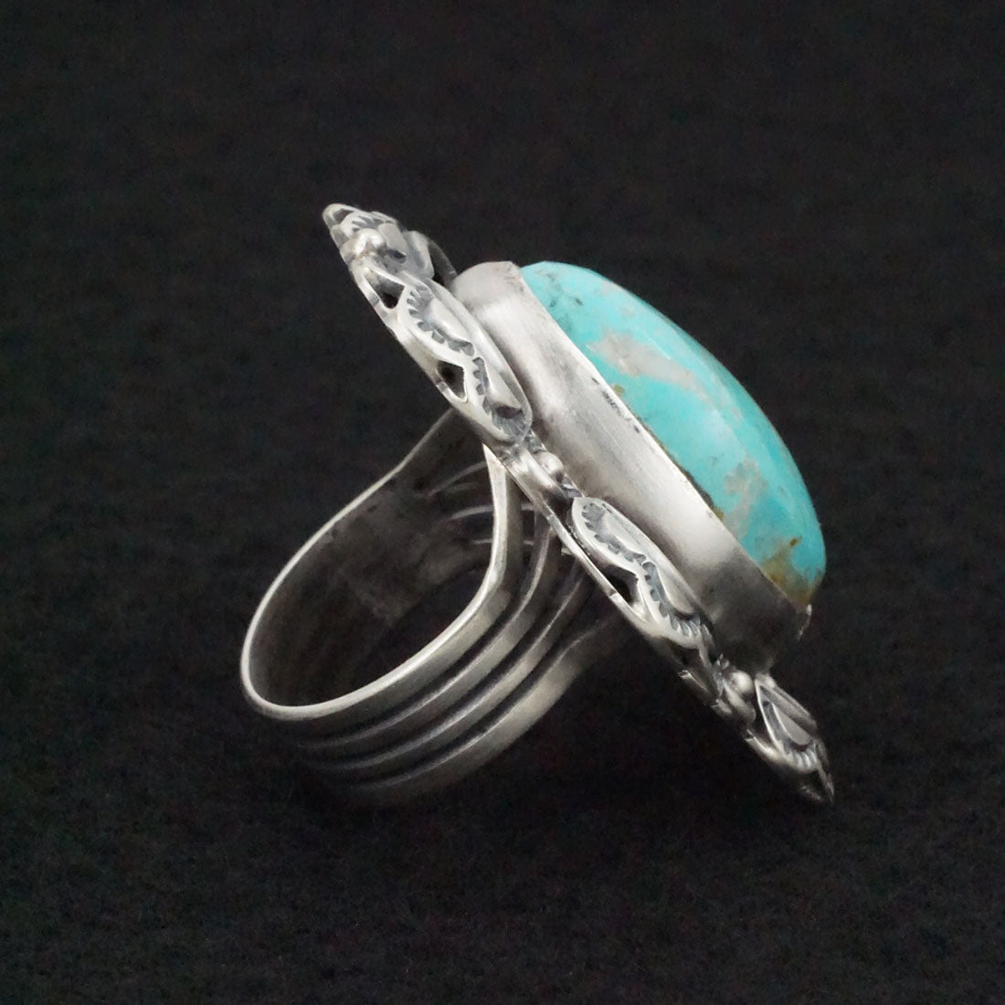 Randy Boyd Turquoise & Sterling Silver Ring Size 8.5