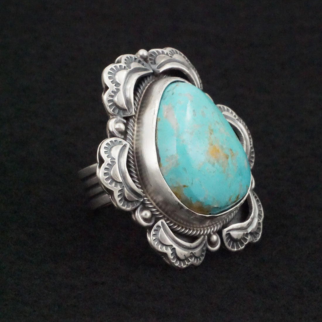 Randy Boyd Turquoise & Sterling Silver Ring Size 8.5