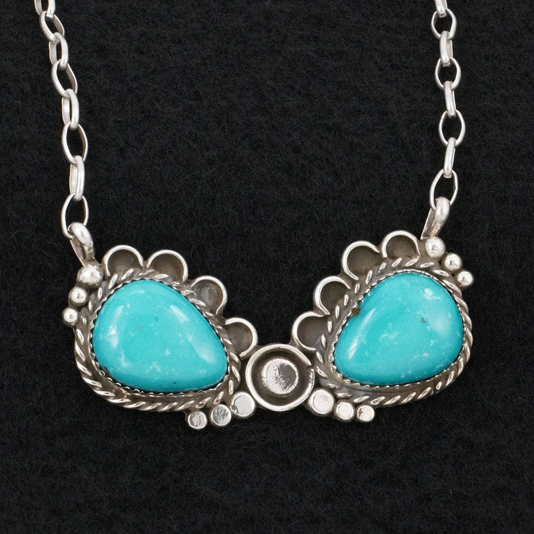 Phil Nez Turquoise & Sterling Silver Necklace