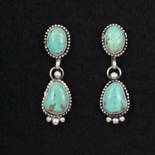 Betty Tom Turquoise & Sterling Silver Earrings