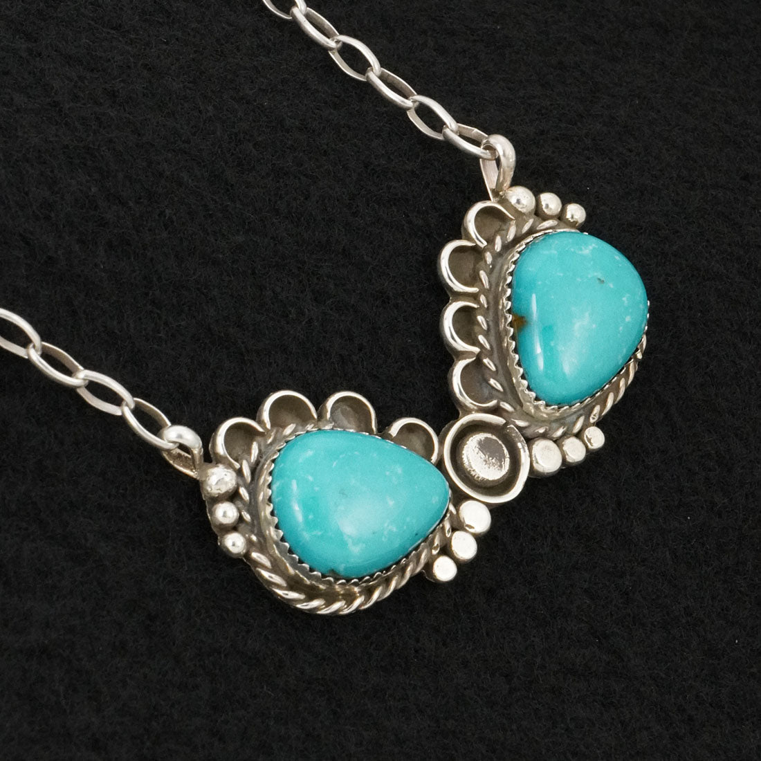 Phil Nez Turquoise & Sterling Silver Necklace