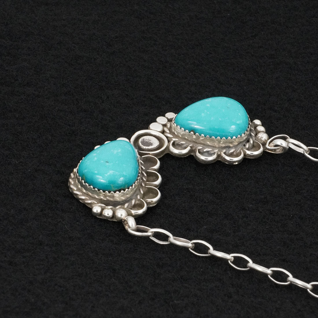 Phil Nez Turquoise & Sterling Silver Necklace