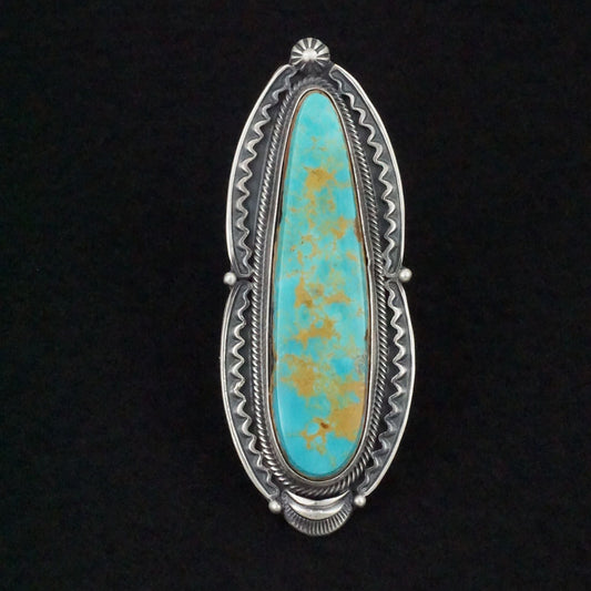 Randy Boyd Turquoise & Sterling Silver Ring Size 8