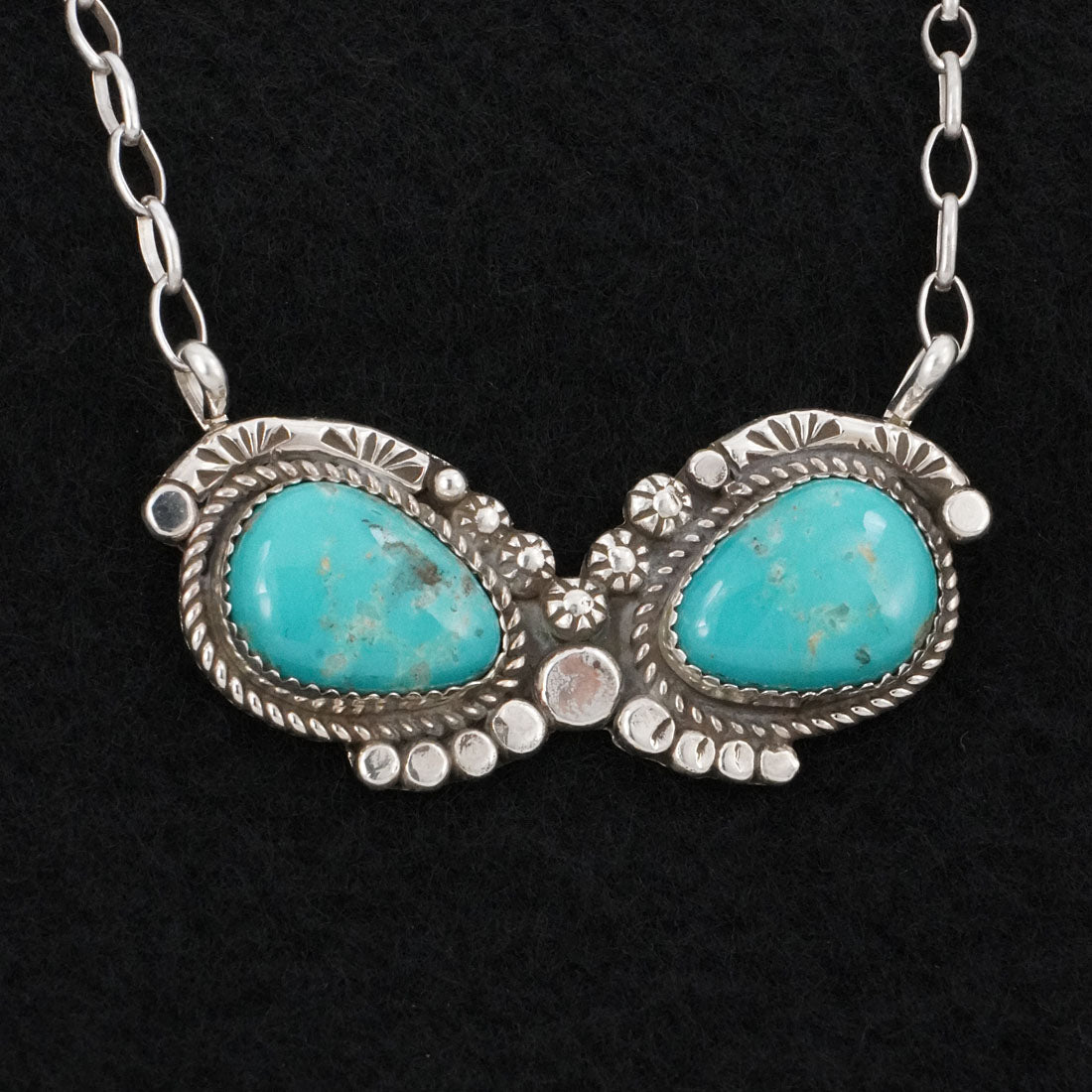 Phil Nez Turquoise & Sterling Silver Necklace