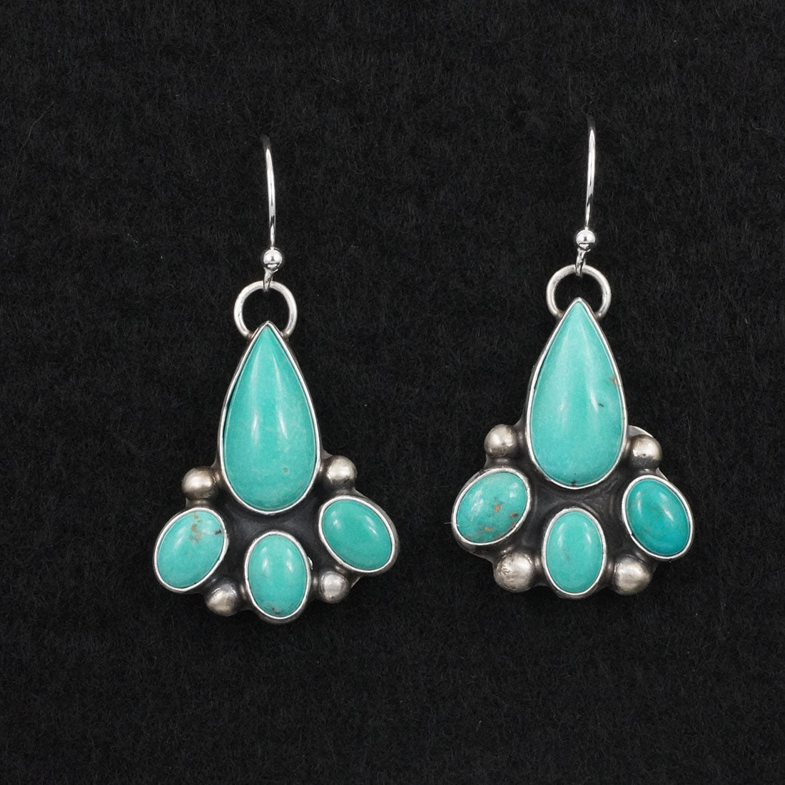 Kathleen Livingston Turquoise & Sterling Silver Earrings