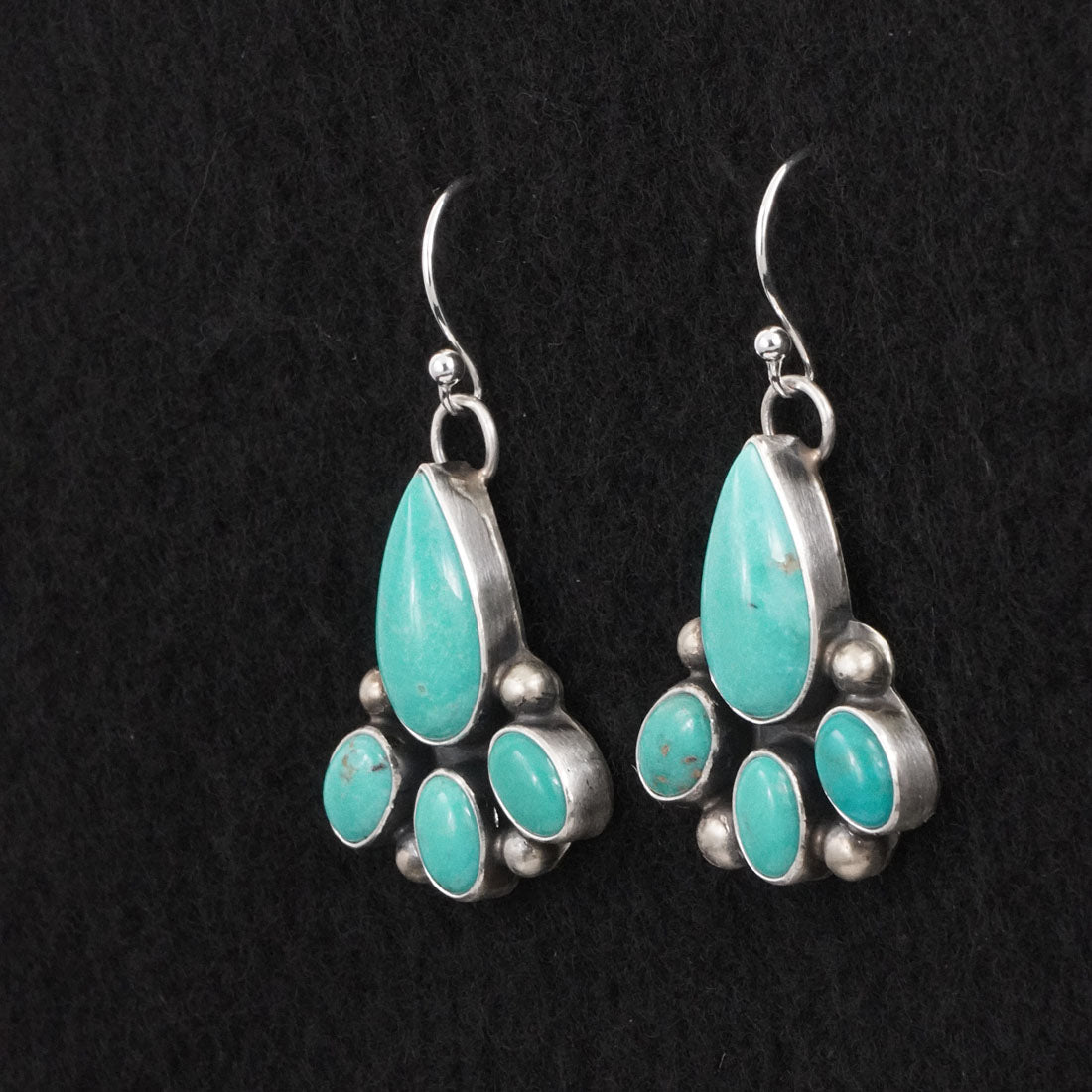 Kathleen Livingston Turquoise & Sterling Silver Earrings