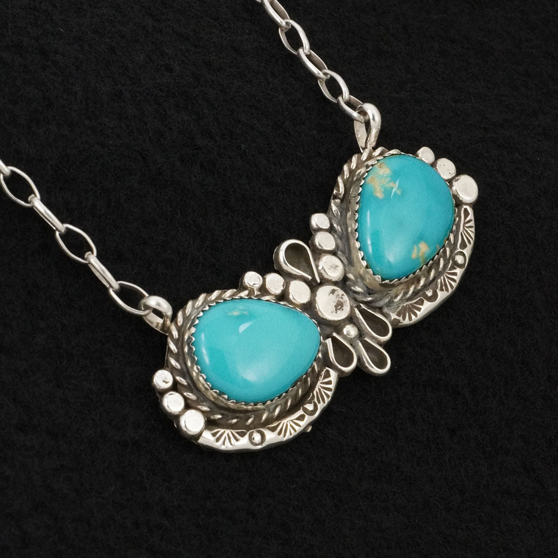 Phil Nez Turquoise & Sterling Silver Necklace